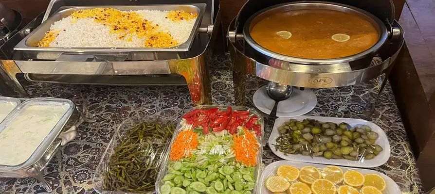 غذاهای هتل آپارتمان افسون مشهد